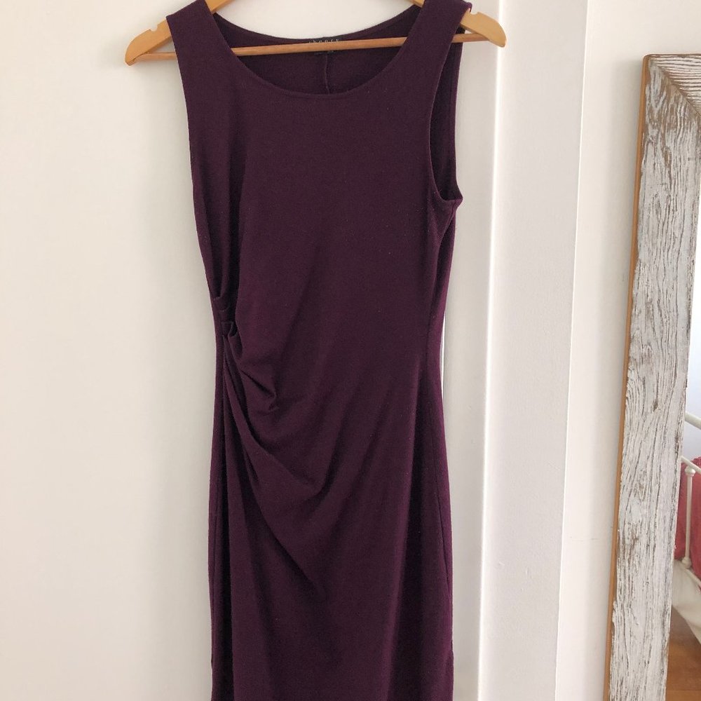 Theory Wool Crimson Dress